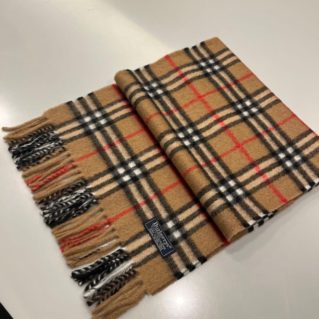 ジ*ズ様 Burberrys カシミヤ チェックマフラー
