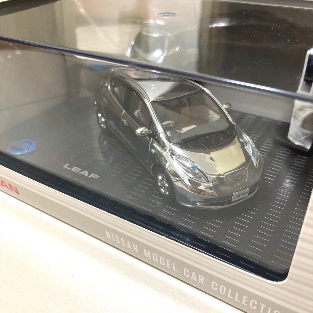 【未開封】日産モデルカーコレクション リーフLEAF ZE0 クロム色