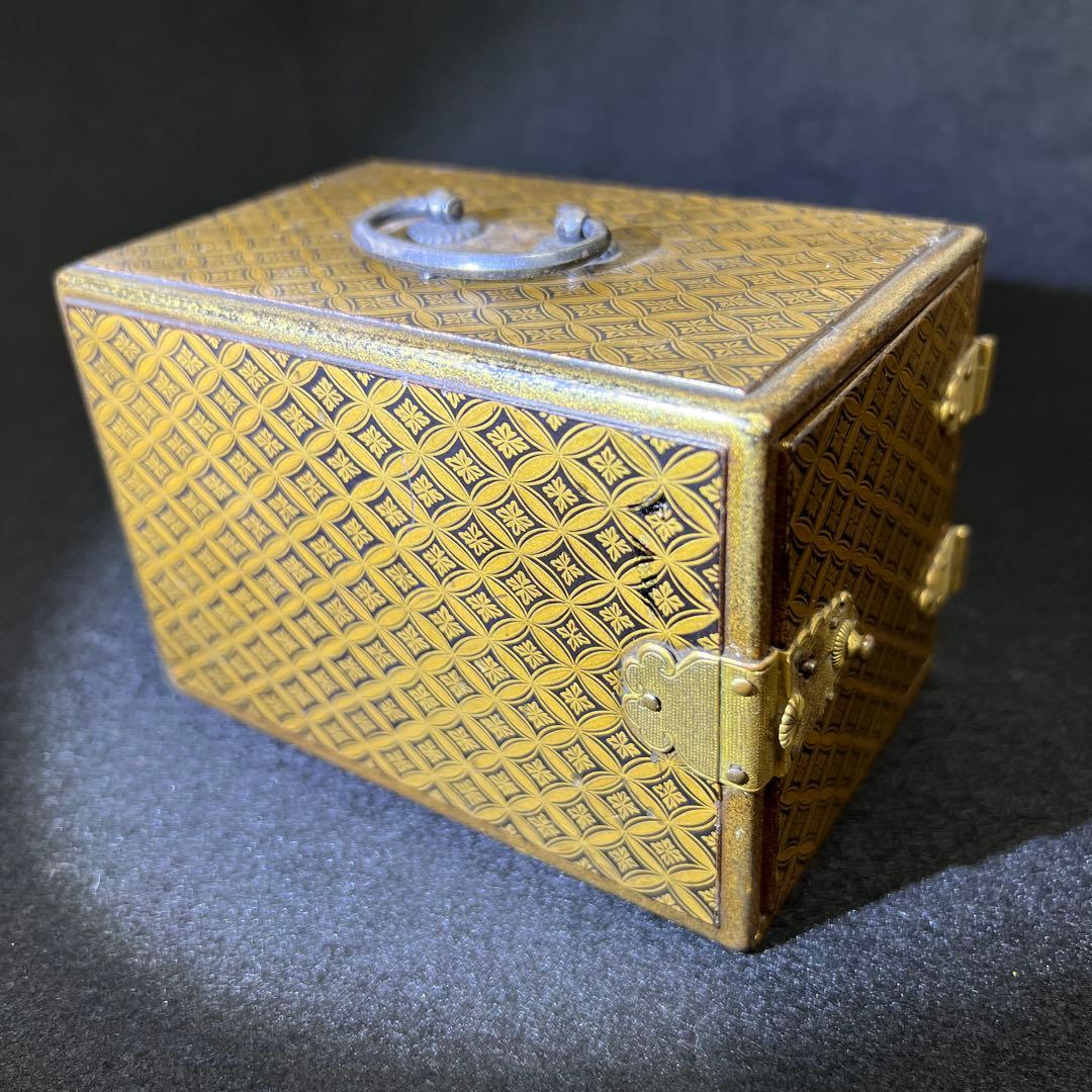 極上蒔絵小箪笥　木箱付　最大長さ約12㎝　東Y8-0105☆2Fチヒエ