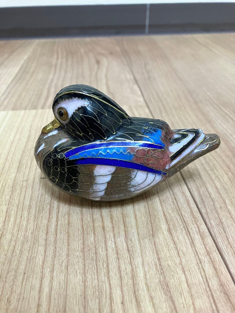 水鳥　陶器　オブジェ　置物　インテリア　工芸品　美術品　古物　古美術