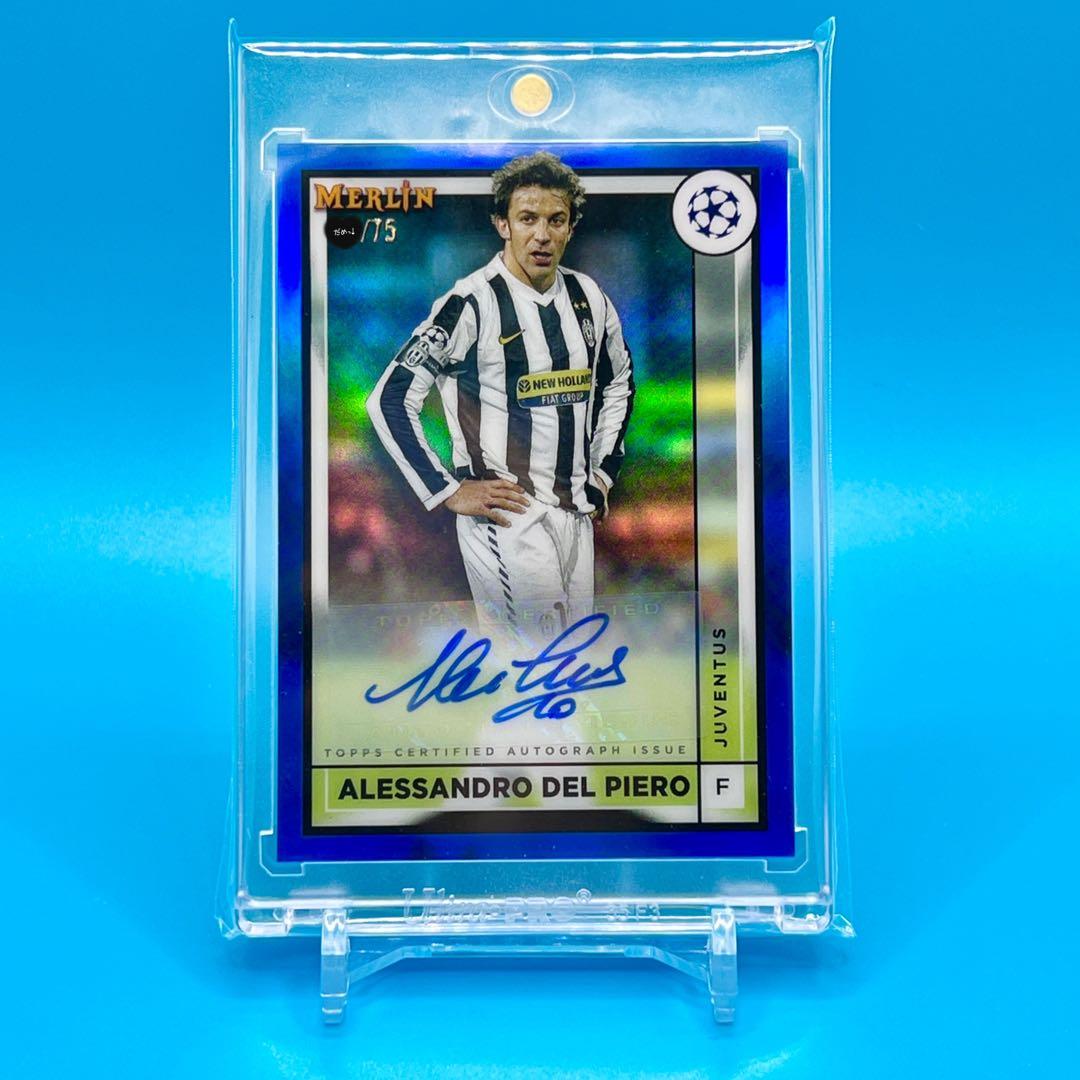 世界75枚！22-23 Topps Merlin DEL PIERO 直筆サイン
