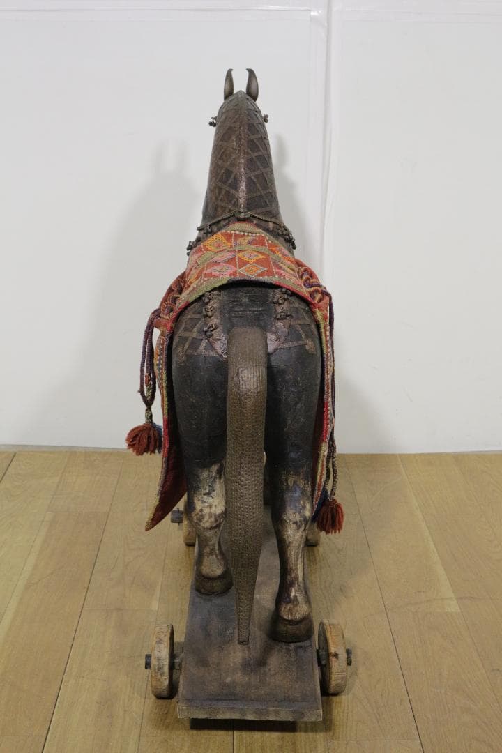 馬の彫刻★木製★アンティーク★