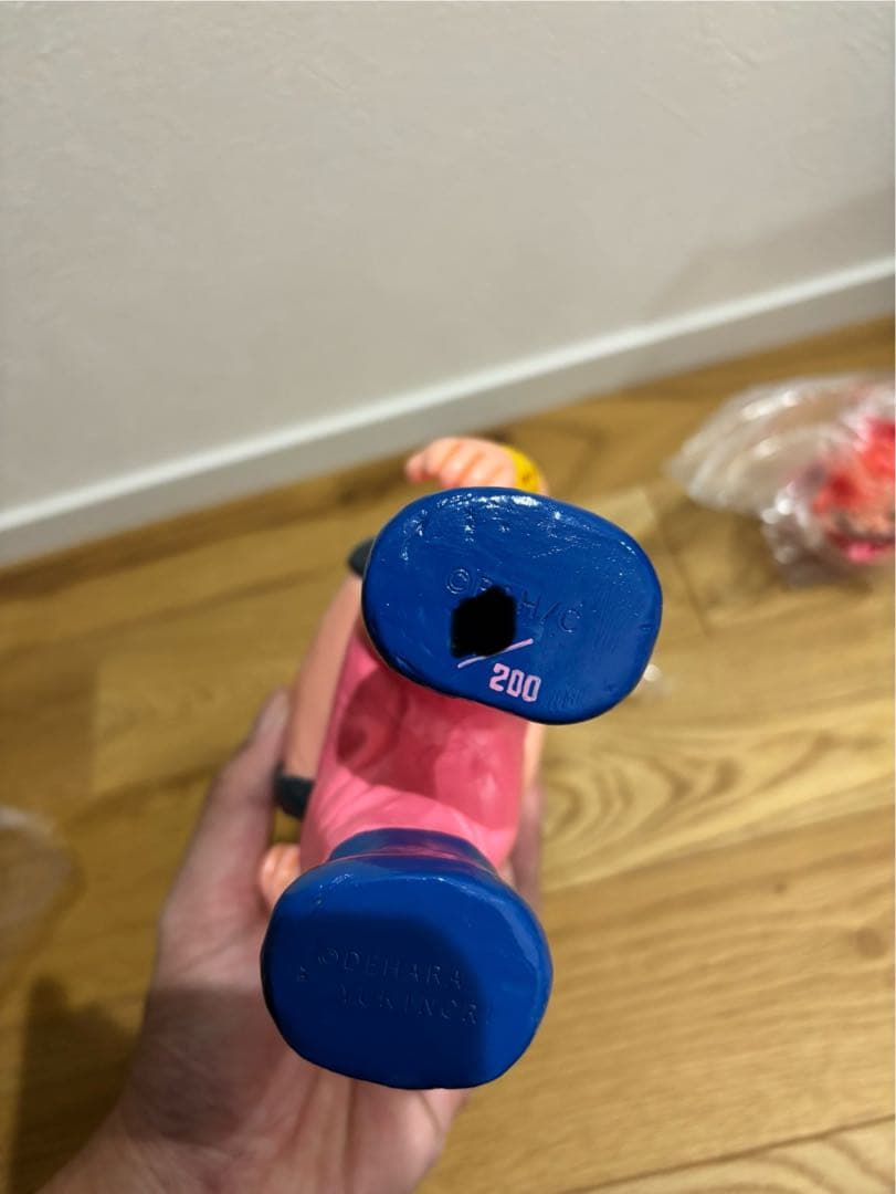 デハラユキノリ 粘度百裂拳 ハート様 美品 約22㌢ 北斗の拳 ソフビ