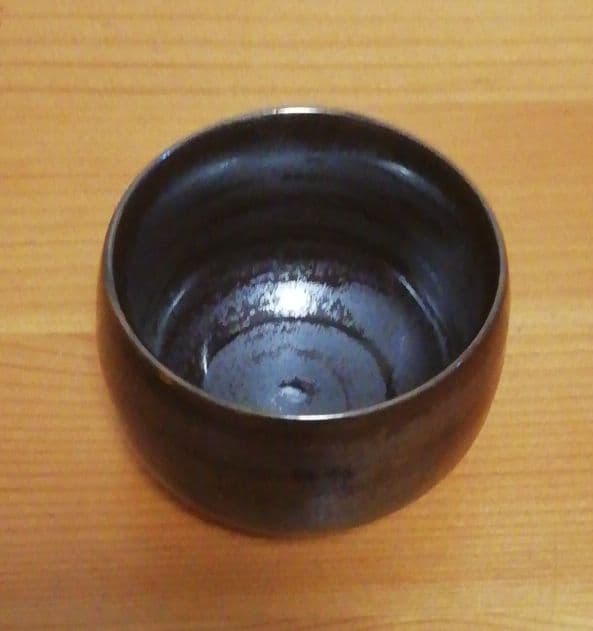 青木龍山作　天目　徳利　ぐい呑　共箱　酒器