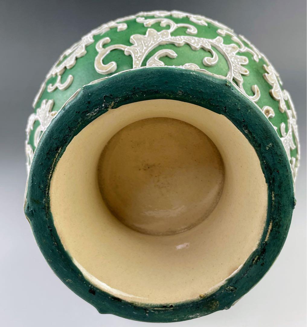 【大型３６．５㎝】オールドニッポン アールヌーボー 一陳盛り 花瓶 真珠盛り