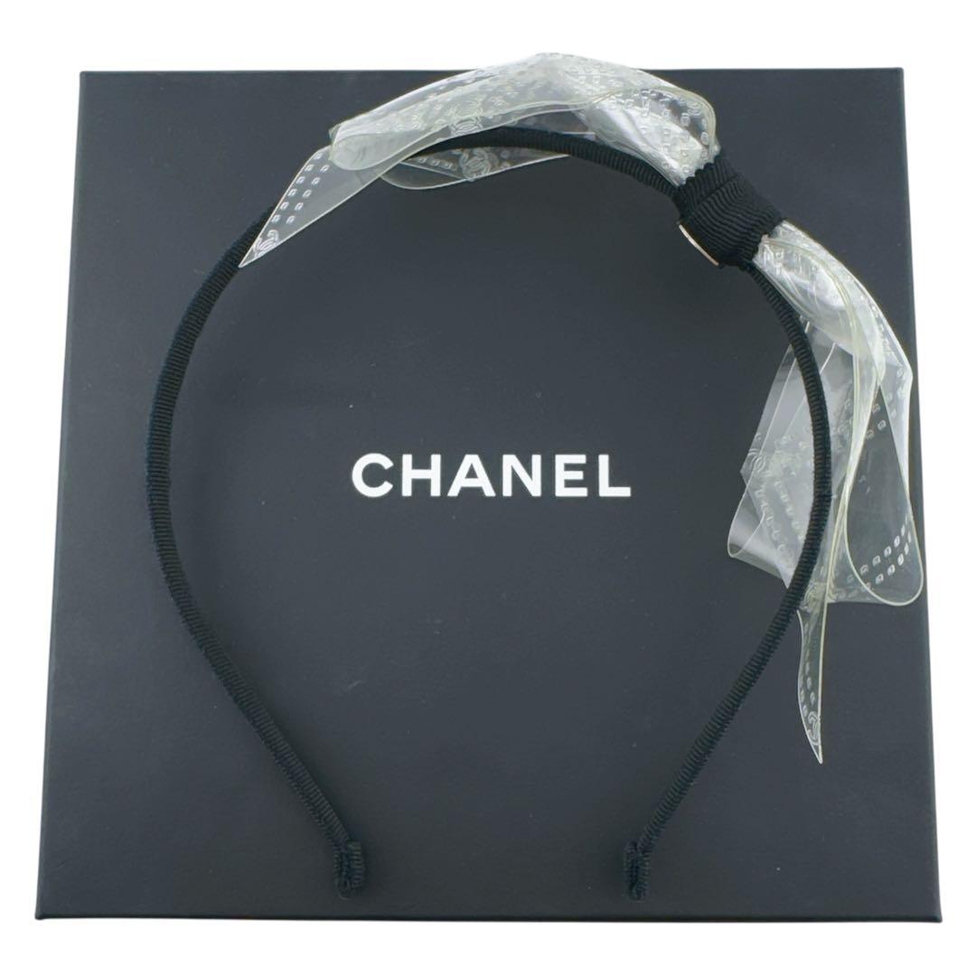 激レア◇美品◇シャネル 18S ココマーク リボン カチューシャ ヘアバンド