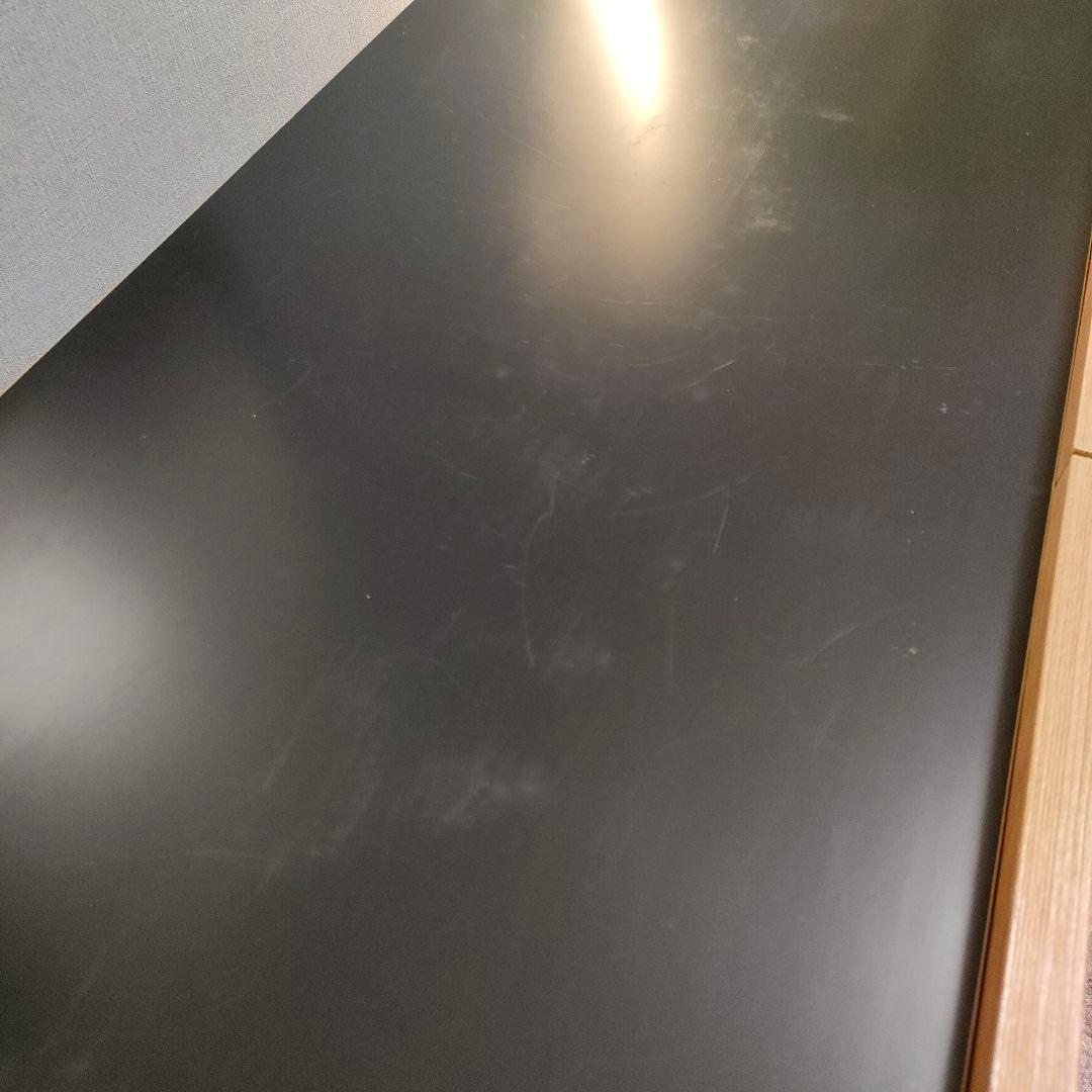 LOWYA ロウヤ リビングボード サイドボード ブラック天板 スチール脚