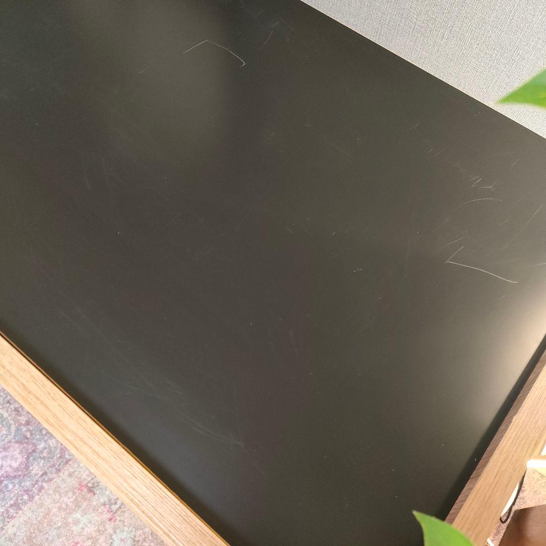 LOWYA ロウヤ リビングボード サイドボード ブラック天板 スチール脚