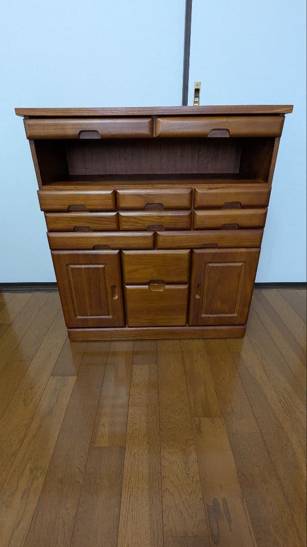 【最終値下げ】キャスター付き木製チェスト　電話台