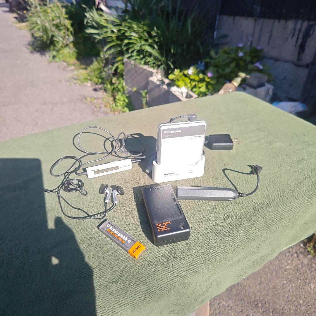 Panasonic ポータブルMDプレーヤー SJ-MJ100-S 充電器セット