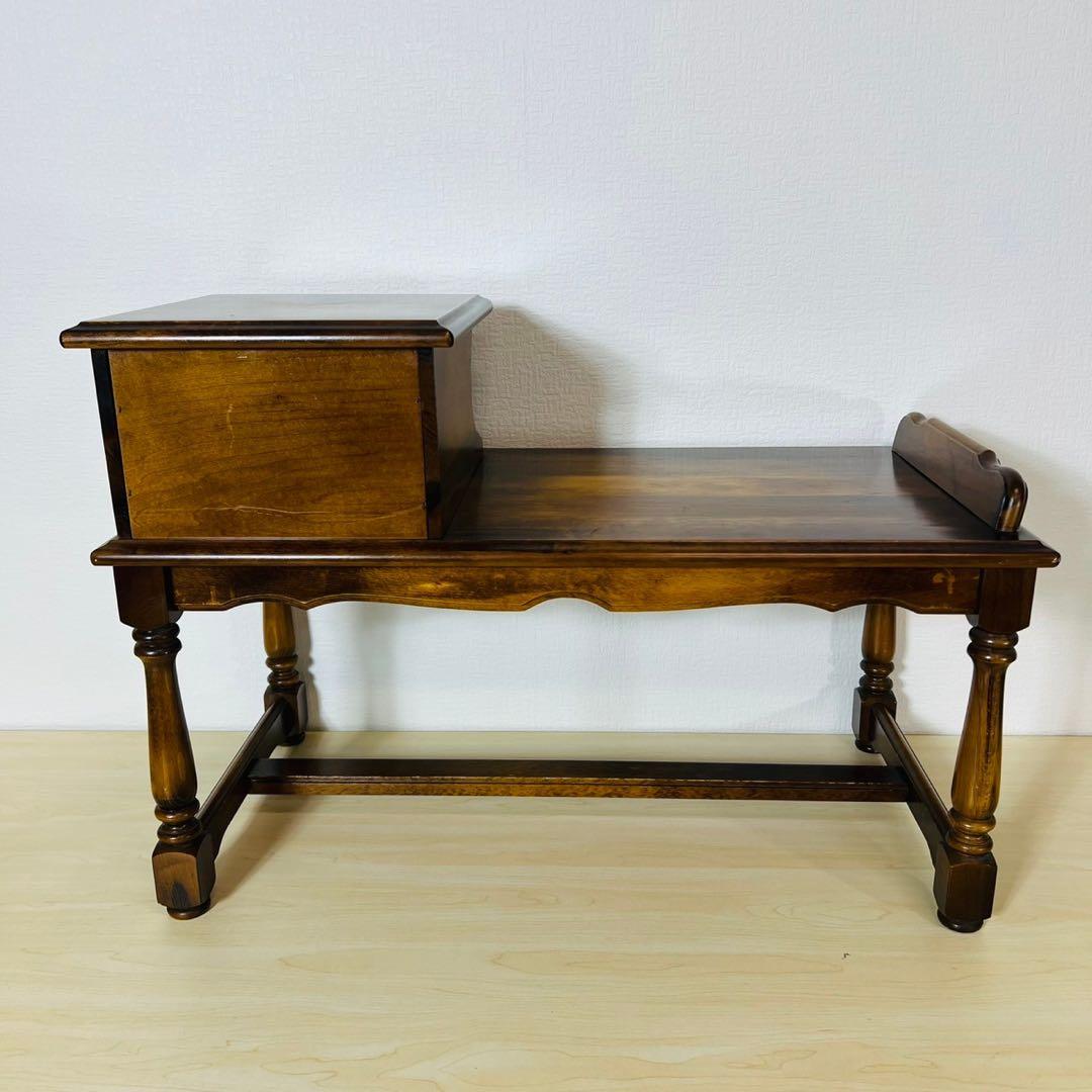 karimoku カリモク テレフォンベンチ 電話台 ローデスク 飾り台 机 台