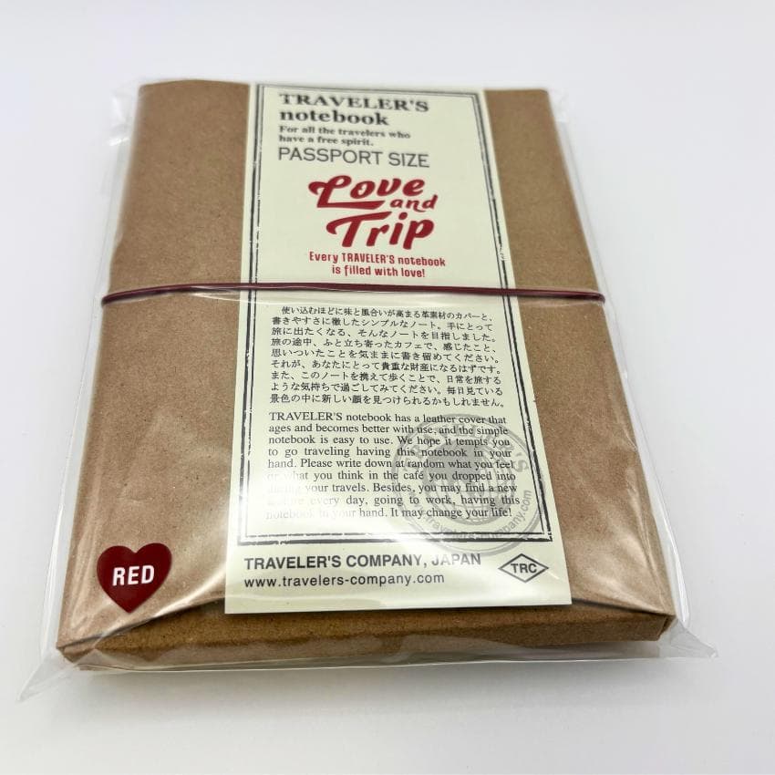 新品トラベラーズノート パスポート LOVE AND TRIP レッド 新品