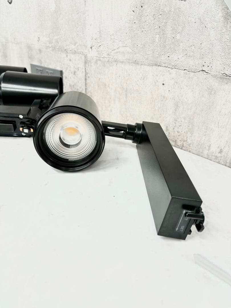 【美品】LED照明器具　ブラック スポットライト 5個セット