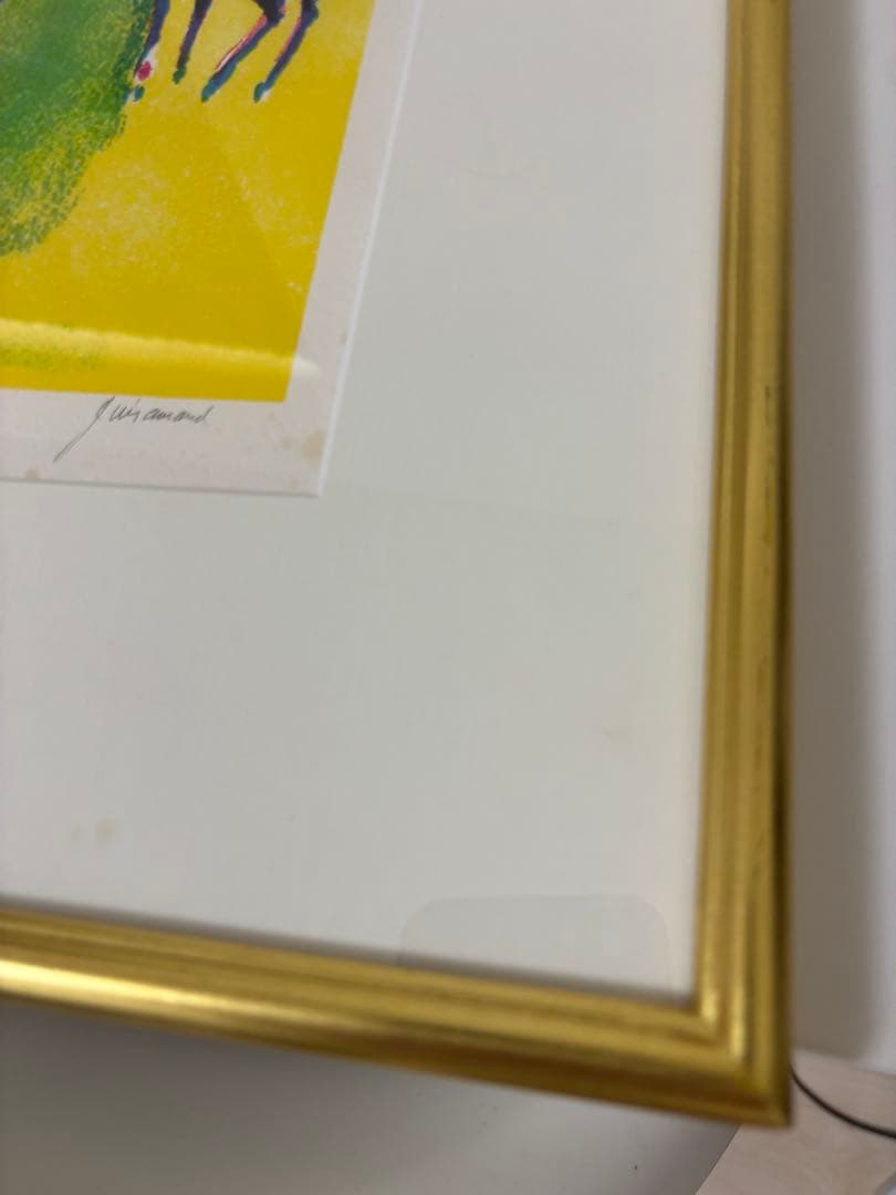 値下げ！★ ポール・ギアマン オリジナル版画 馬 リトグラフ 限定作 版画額装