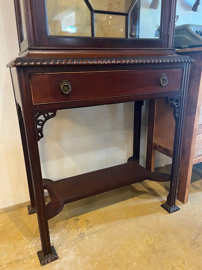 イギリス　アンティークキャビネット　1900年代（推定）