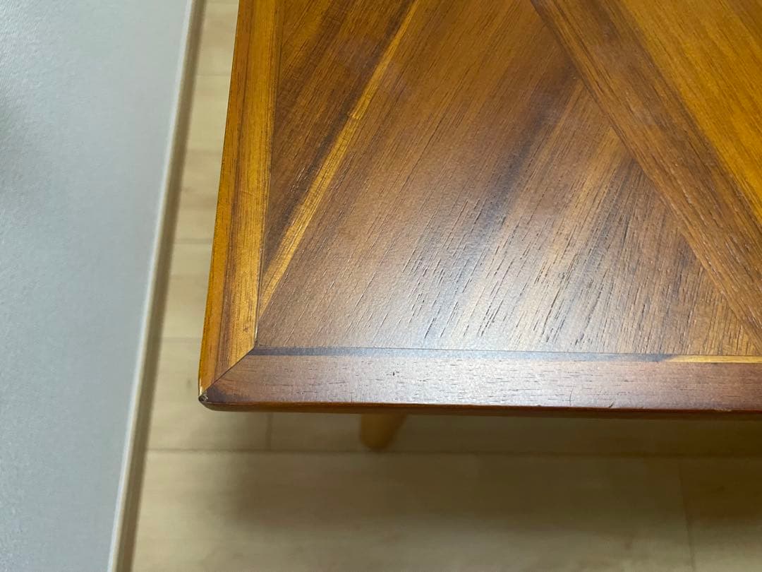 fent ヘリンボーンデザイン木製カウンターデスク