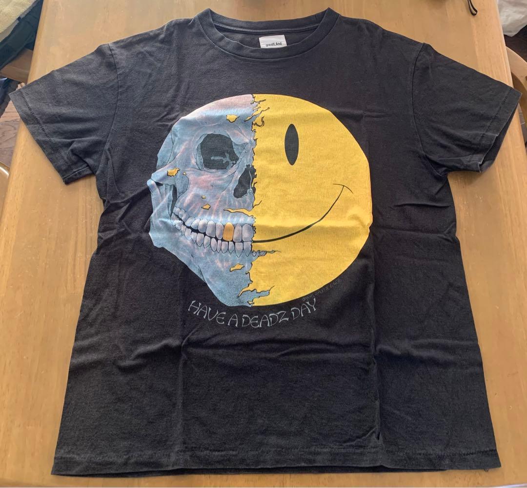 トップス greatLAnd HAVE A DEADZ DAY BLACK