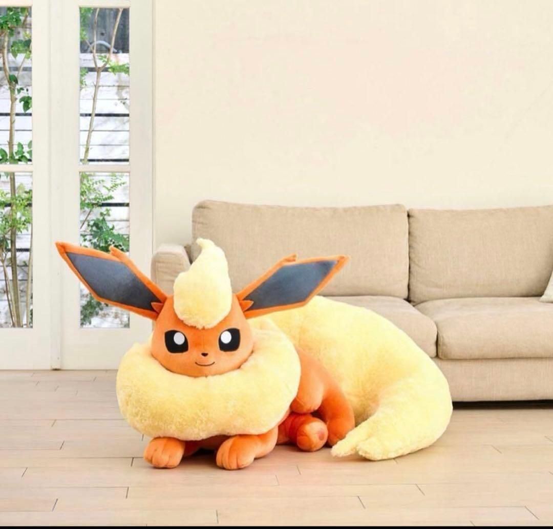 新品未開封 等身大 ブースター ぬいぐるみ 寝そべり