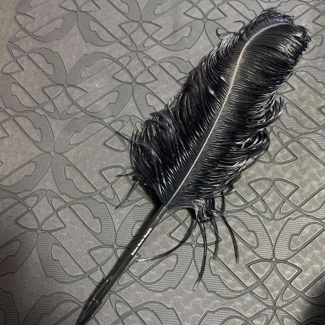 激レア　Maison Martin Margiela 黒い羽ペン
