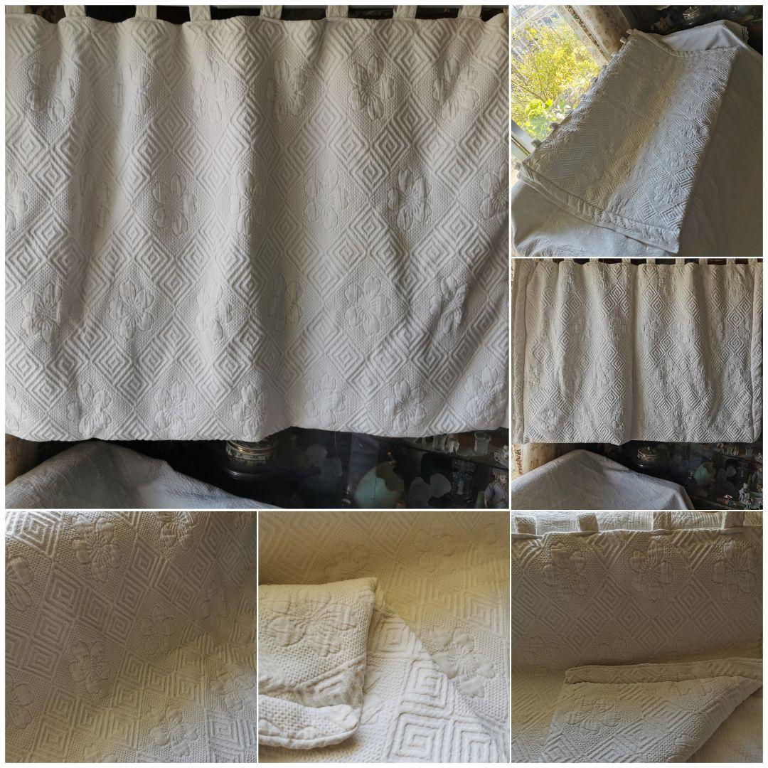 アンティーク ピケドプロヴァンス 桜モチーフ リバーシブルふっくらキルト 垂れ幕