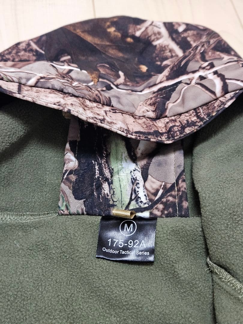 リアルツリー柄 迷彩服 セットアップ 上下セット 冬用ジャンパー サバイバル