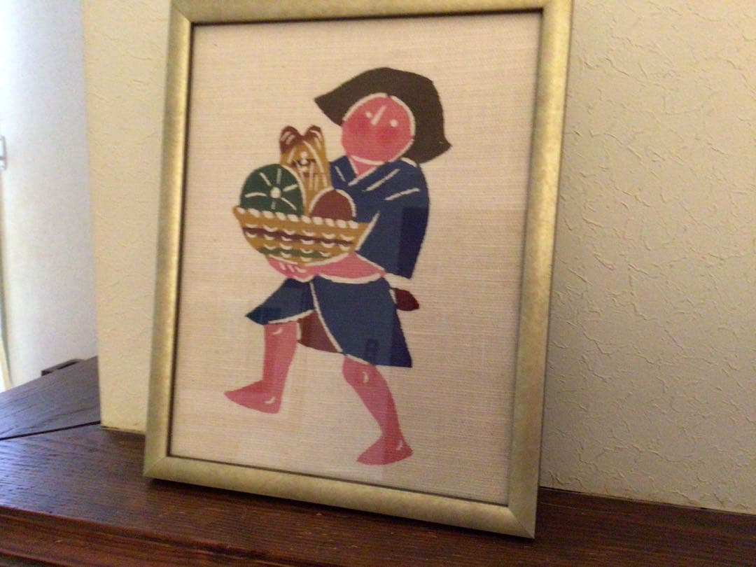 ⭕️⭕️セール⭕️⭕️美品【希少】柚木沙弥郎　型染絵 ⭕️⭕️