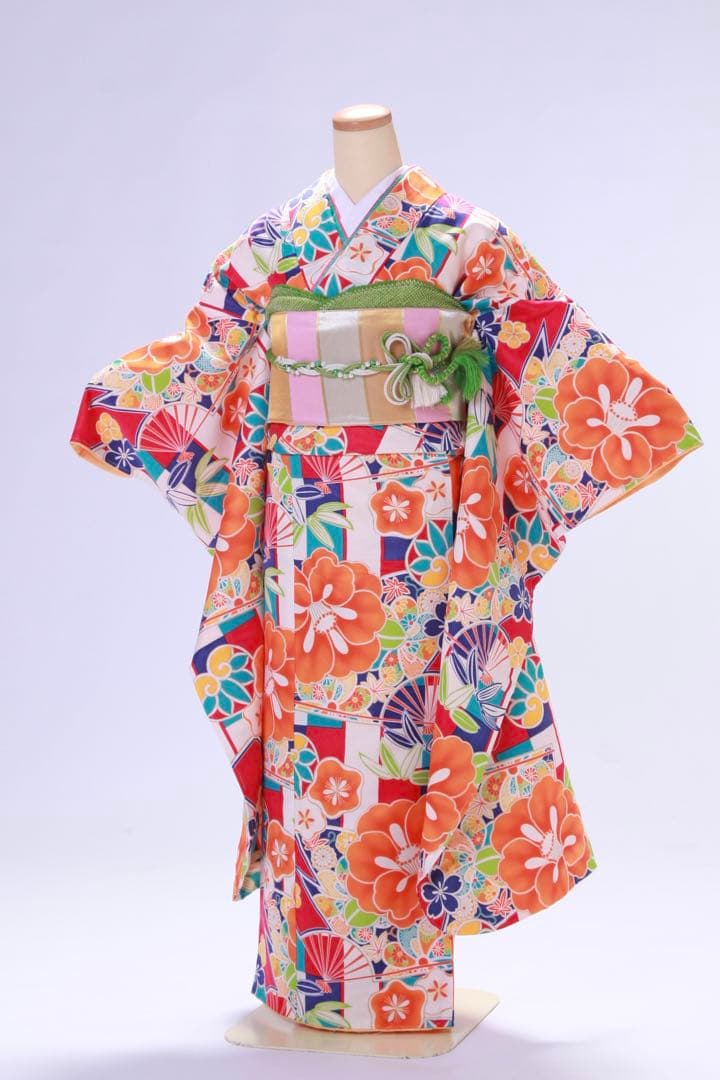 振袖（ほぼ新品・振袖単品・洗える着物・成人式・卒業式・レトロモダン・大正ロマン）