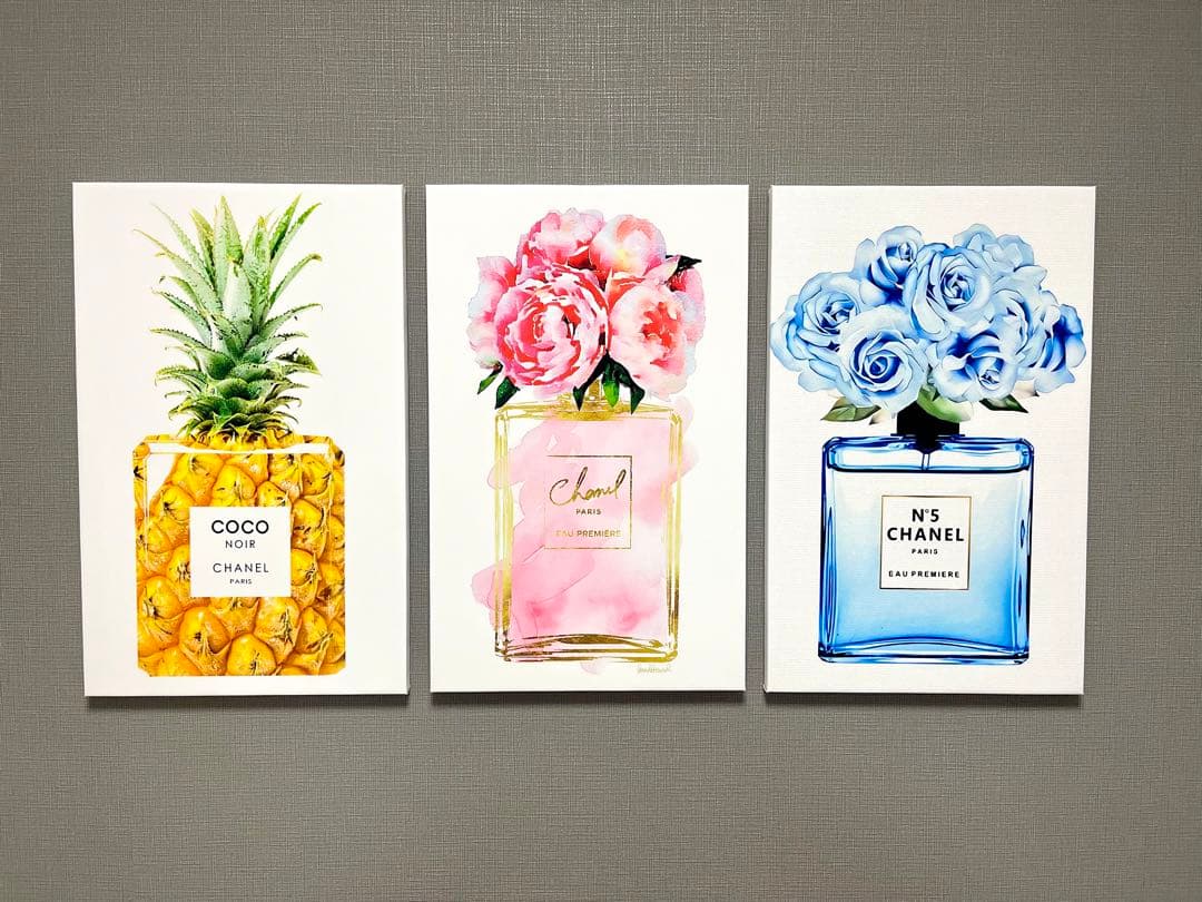 No.93木枠付きキャンバスアート　ブランドアートポスター　香水　chance