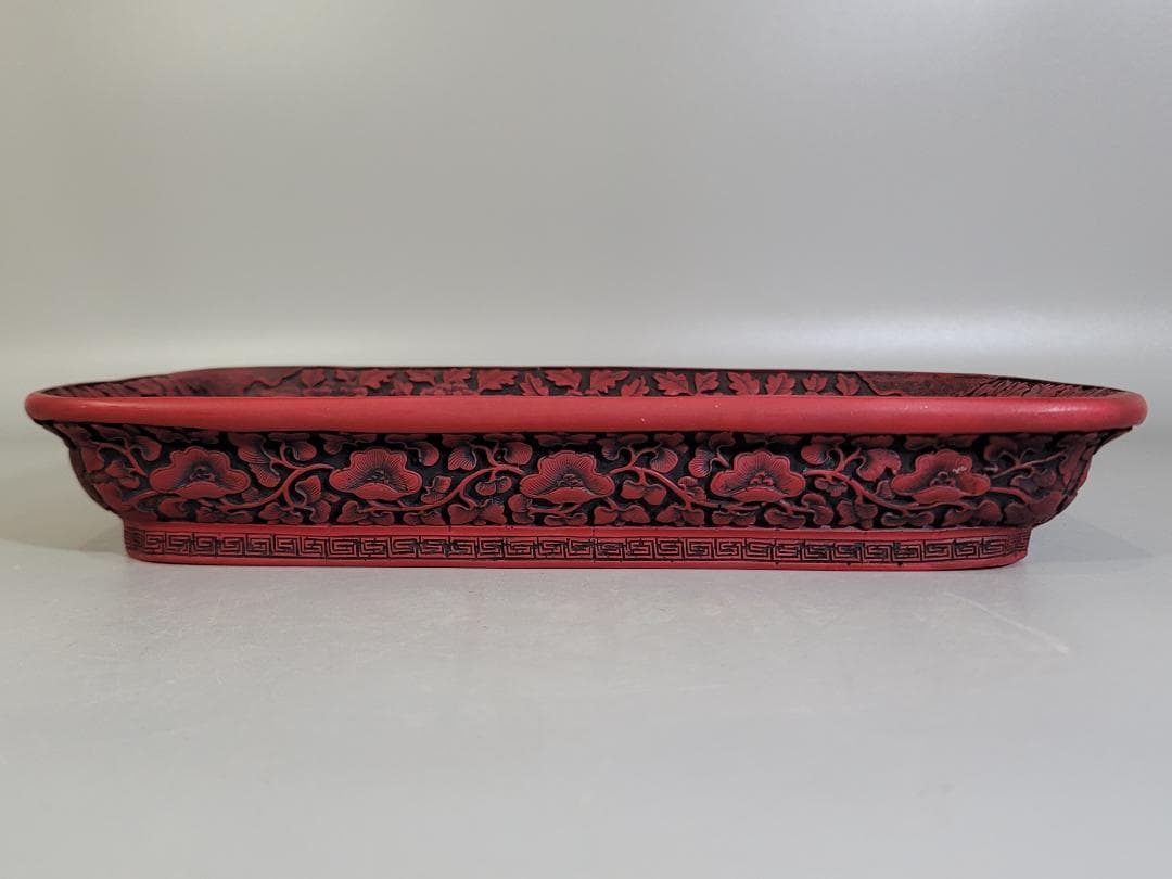 中華民国 堆朱 龍模様 盆 國立故宮博物院 蔵品製品