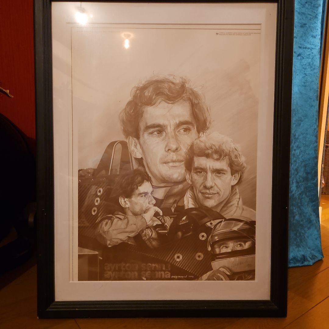 アイルトン・セナ 肖像画 限定印刷 2402/3000