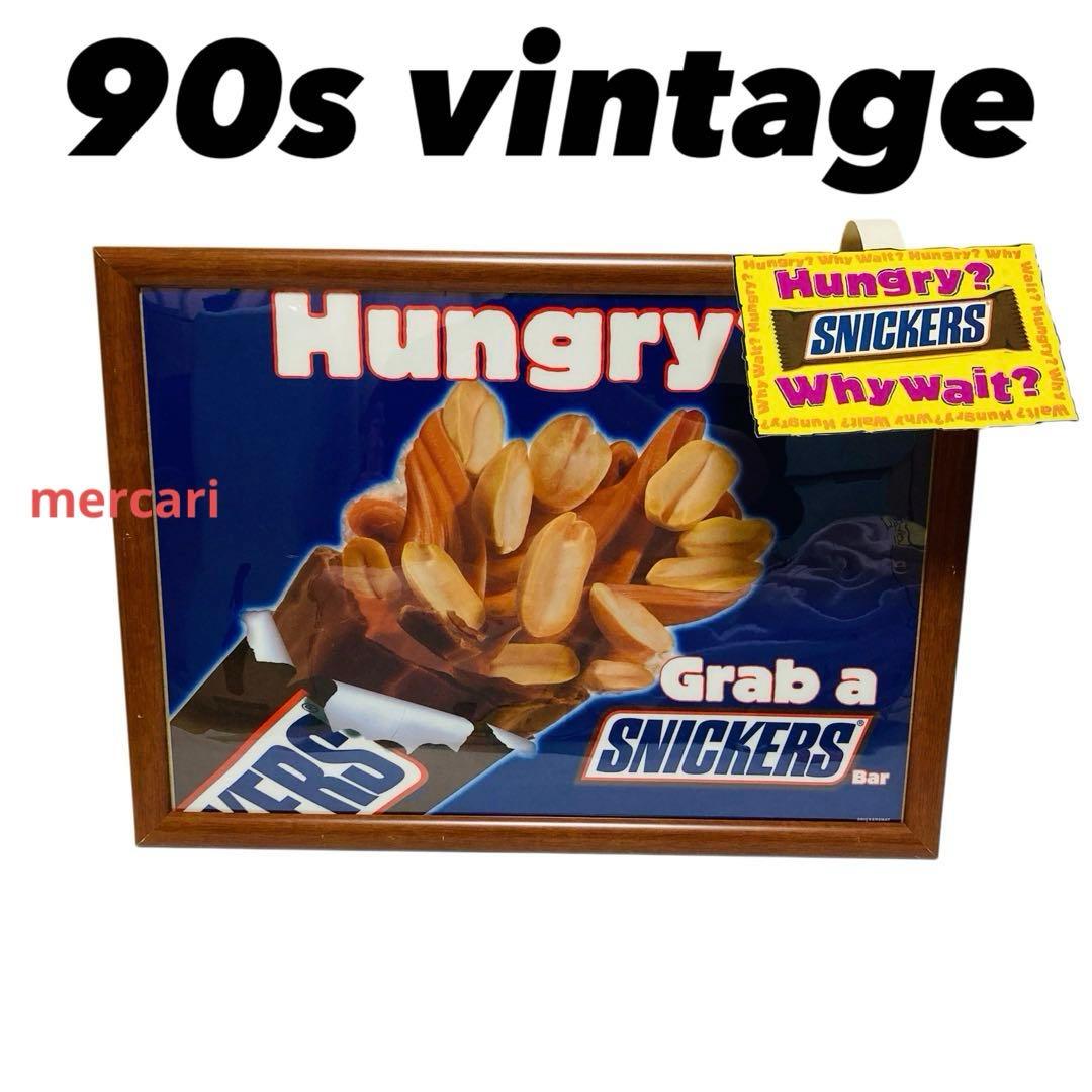 90年代ヴィンテージ　スニッカーズ　サインプレート　アドバタイジング