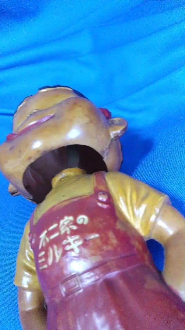 不二家ペコちゃん　ペコちゃん人形　セルロイド製　木製台座