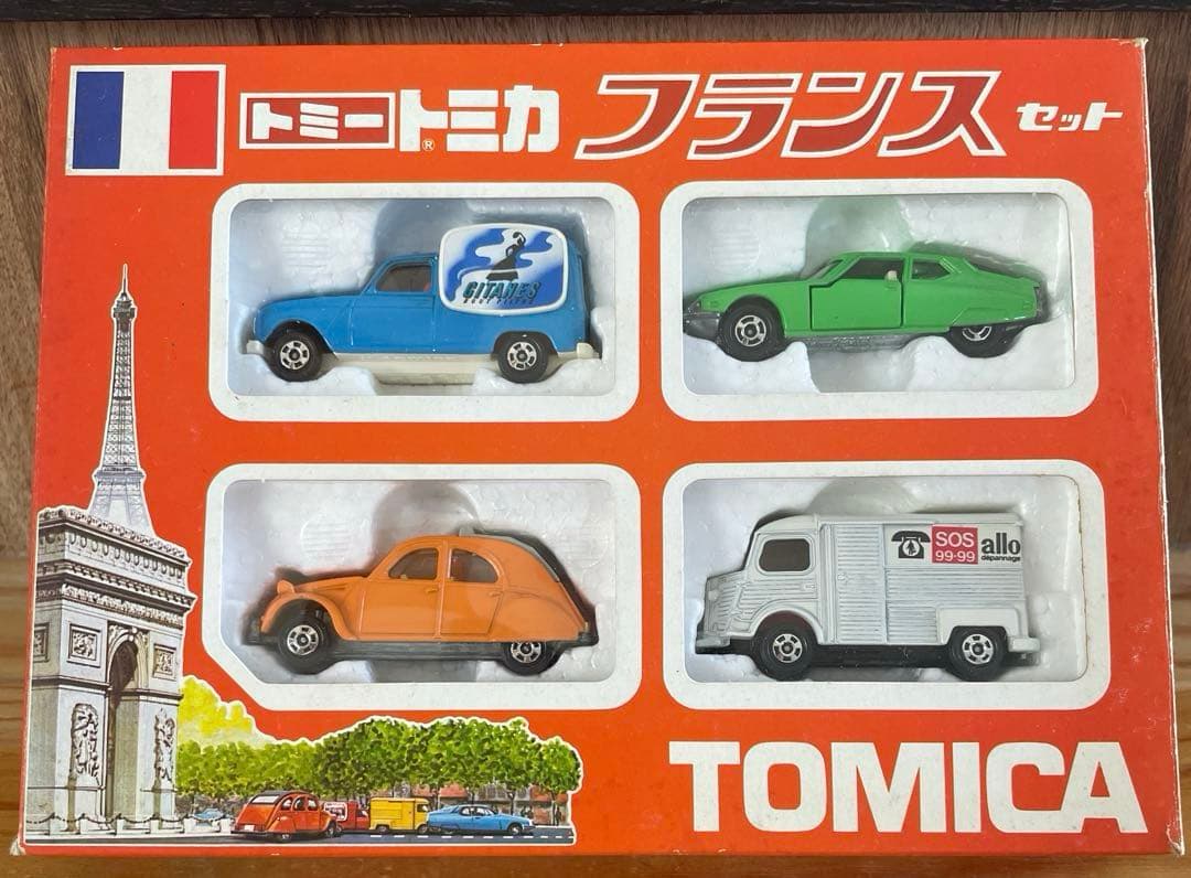 〈トミカ〉フランスセット　外国車4台セット（日本製）