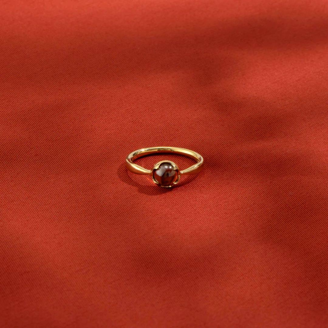 VERMILLION Orbeガーネットリング 11号