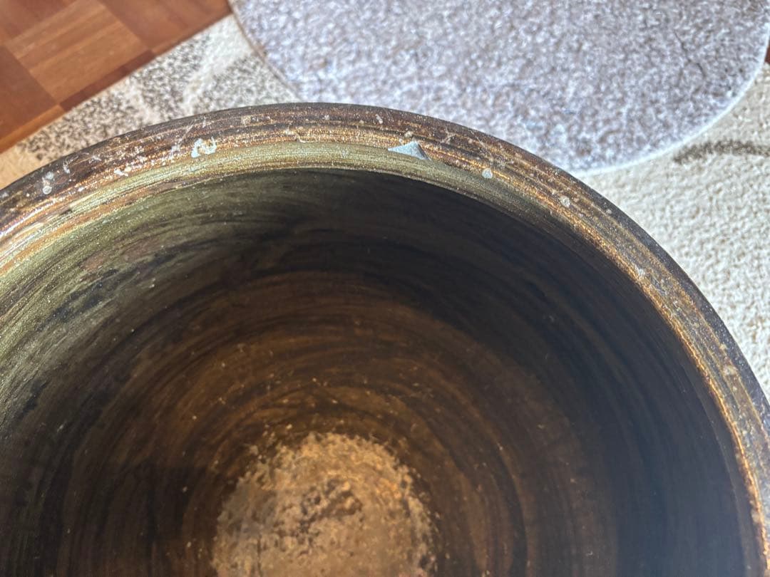 丹波焼　赤土部灰釉甕　大壺 時代物 骨董品アンティーク