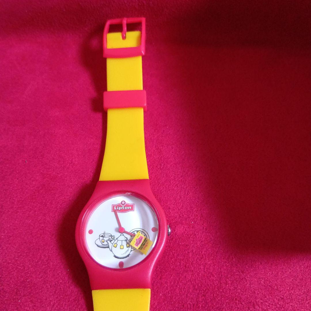リプトン　Lipton キャラクター時計 抽選当選品　　電池交換済　稼働確認済