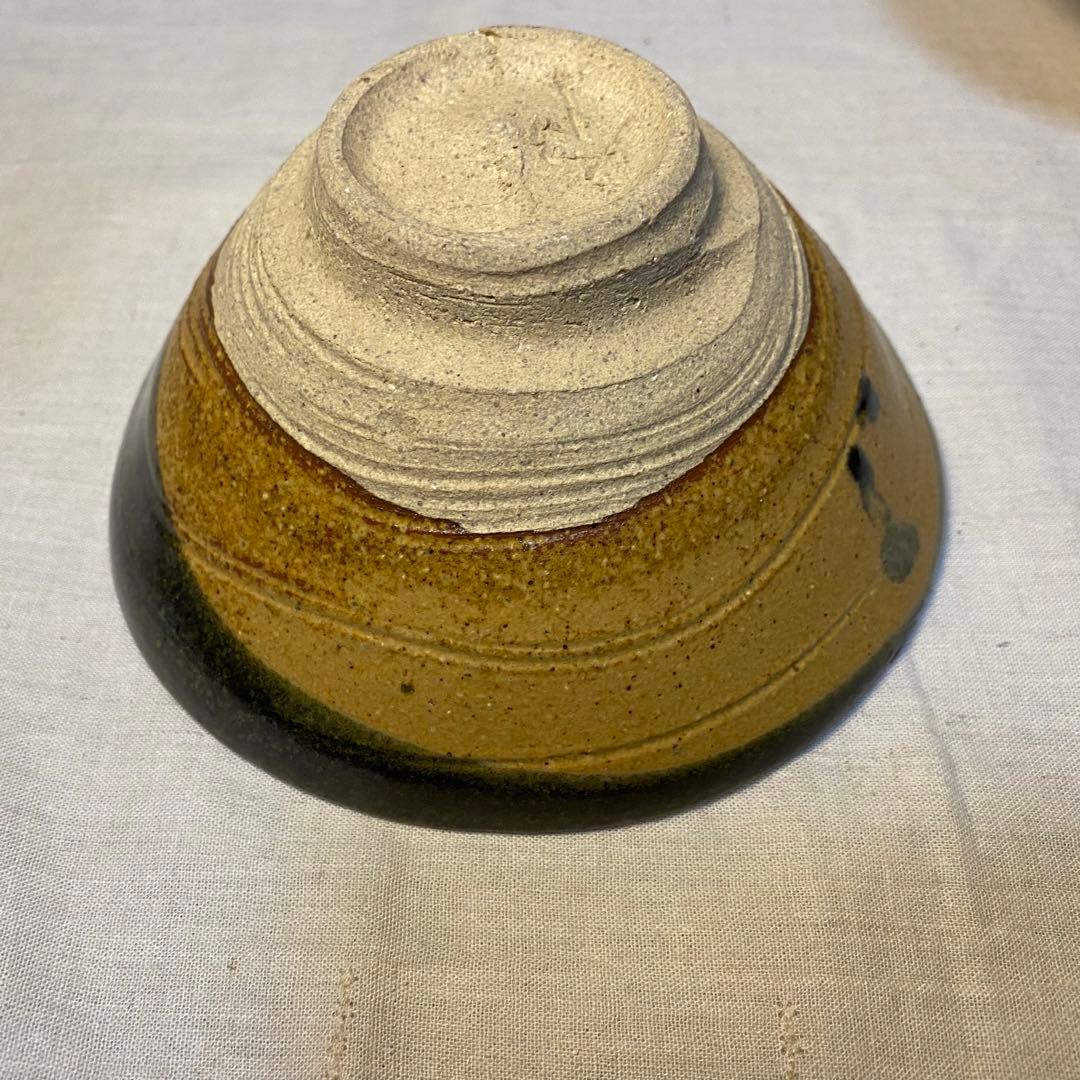 抹茶椀　平茶碗　茶道具　在銘　緑釉　2種　3客