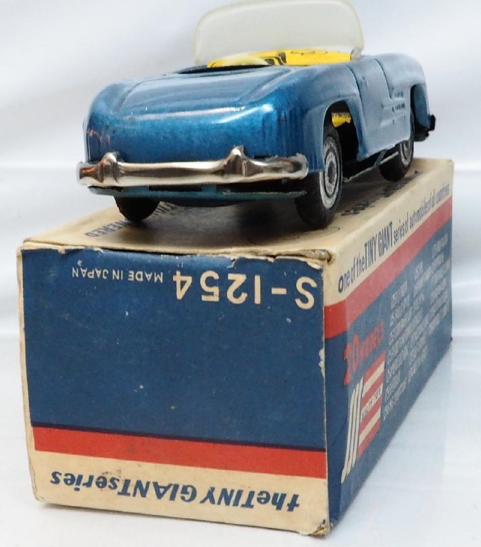 TANY GIANTメルセデスベンツ300SL青Bブリキtin箱付toy car