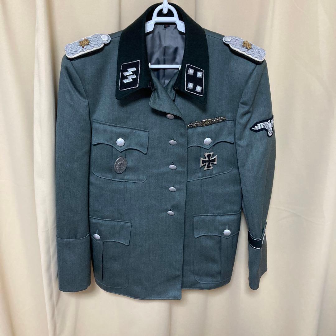 高級レプリカ親衛隊少佐　ズボンはカンプバタリオン製　帽子内側の汗よけビニール欠損