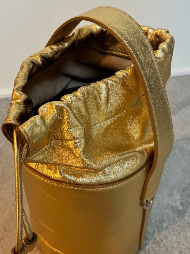 JIL SANDER バケツバッグ ジルサンダー ゴールド2way