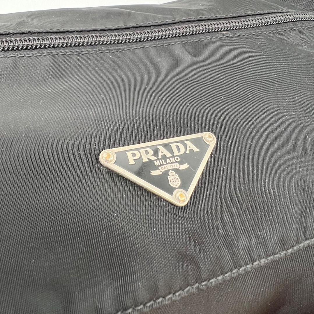 12460✨プラダ ショルダーバッグ ナイロン ダブルベルト 三角ロゴ 黒