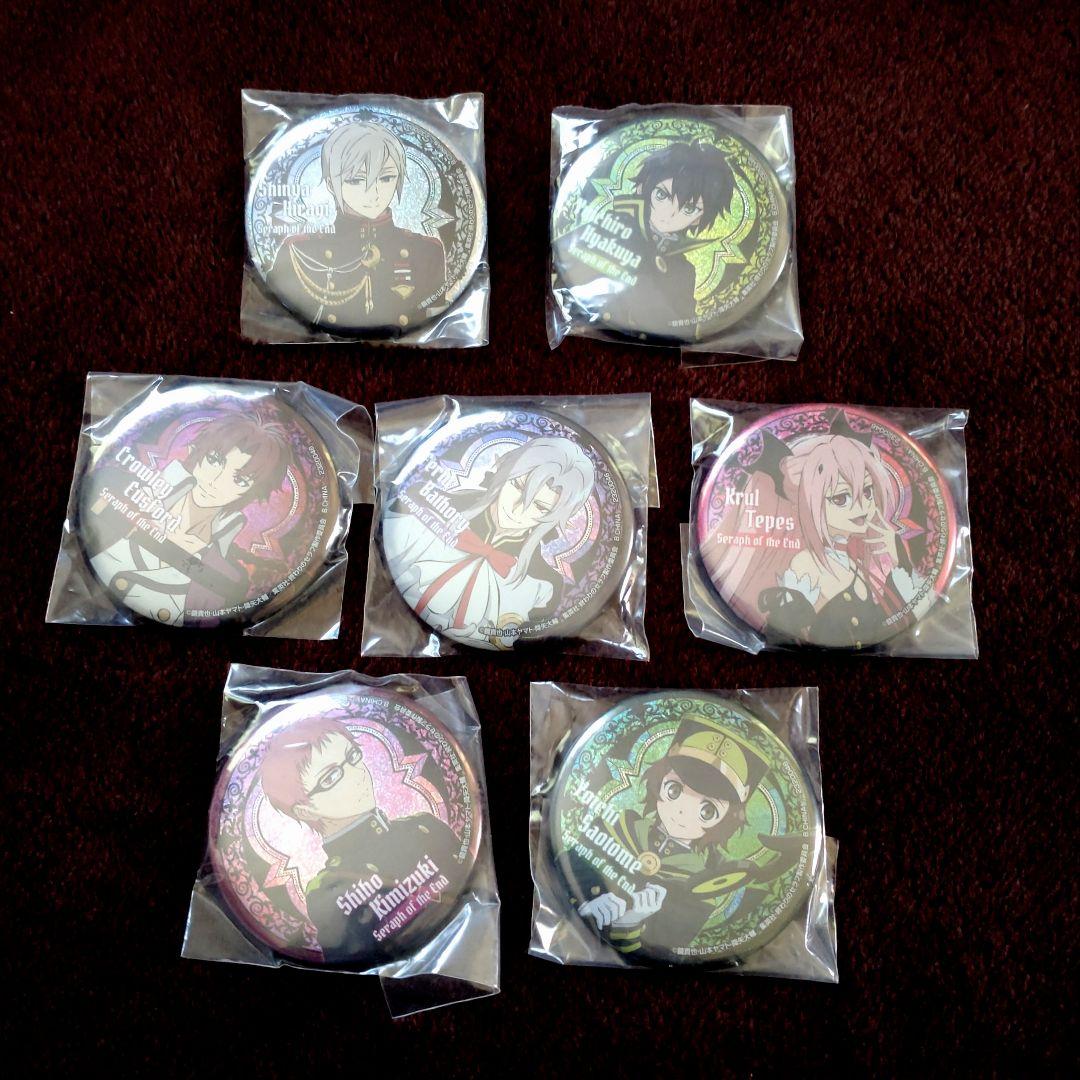 ホログラム缶バッジ　終わりのセラフ　カプセル　7個セット