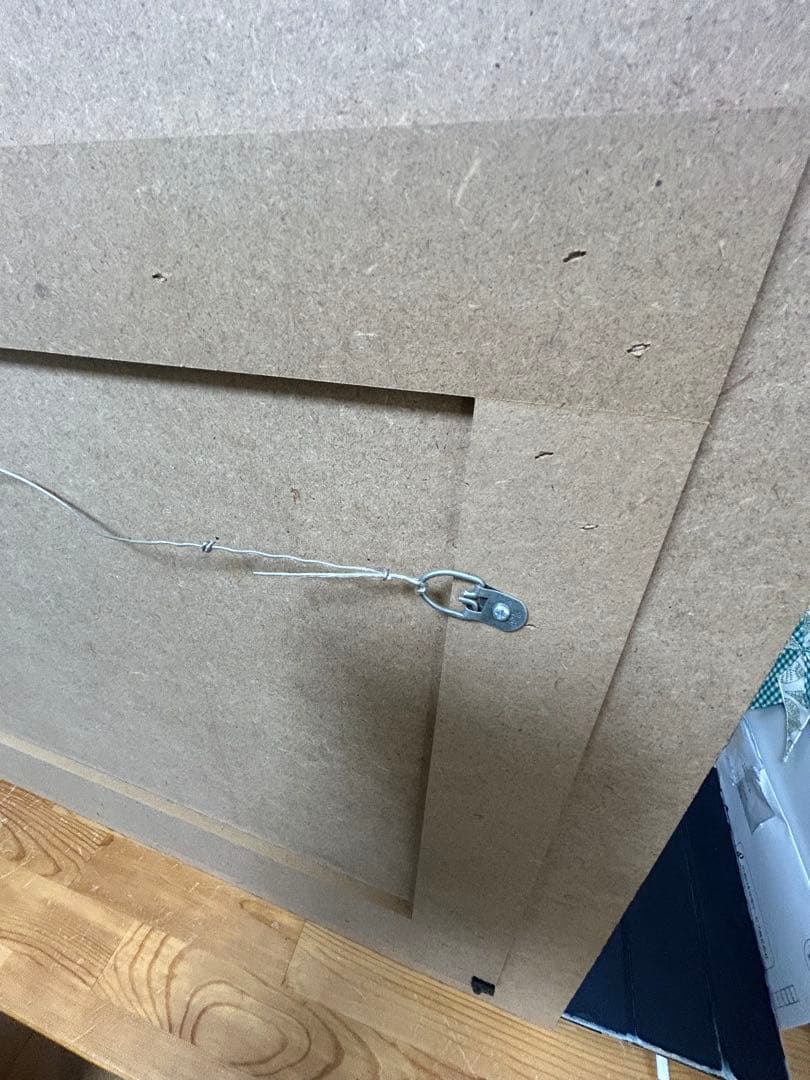 大型　花の枝の抽象画