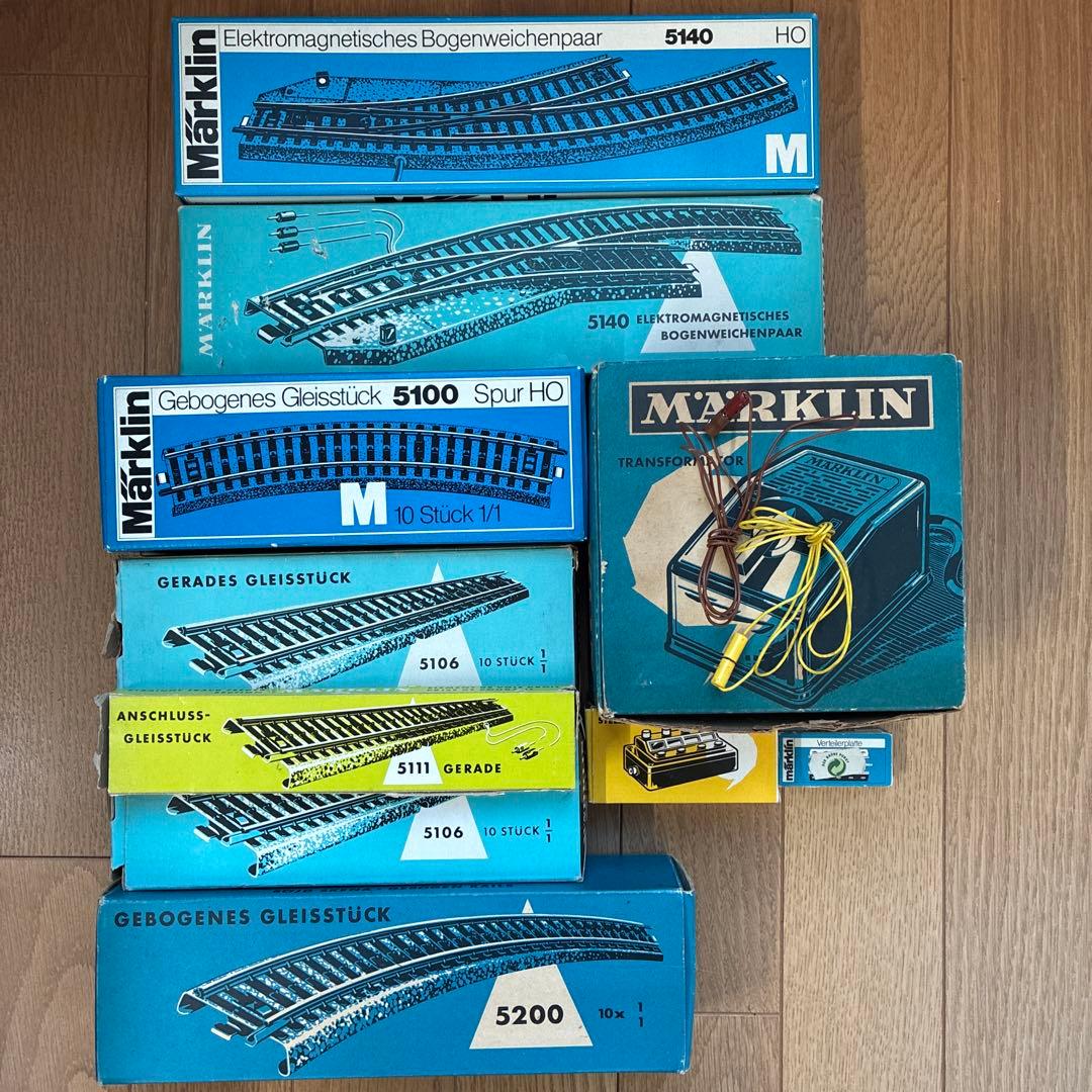 メルクリン HO 5140 他 電動ポイント 複線エンドレス両渡り軌道セット