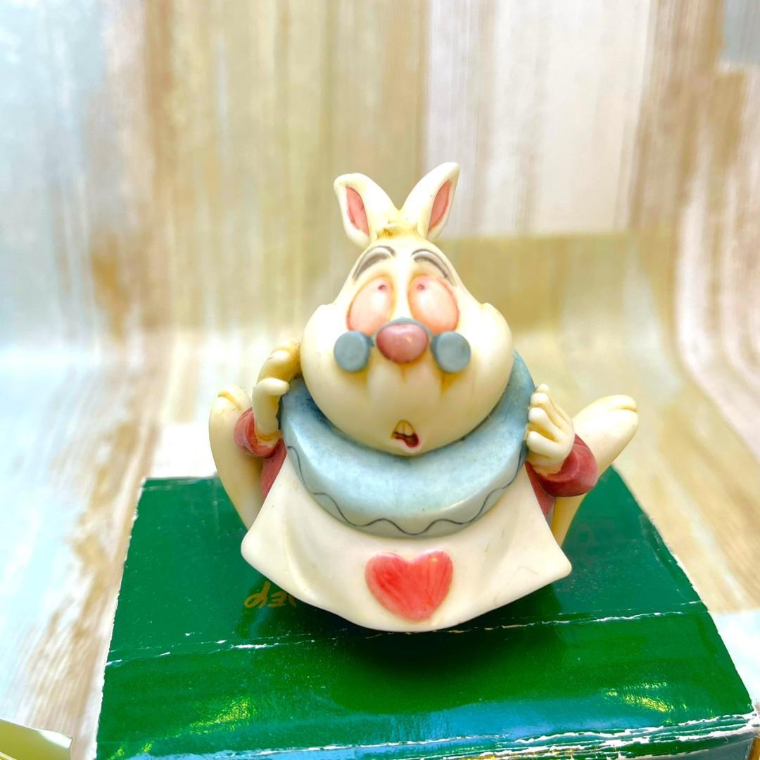 1500体限定 廃版★不思議の国のアリス 白うさぎ 白兎 小物入れ フィギュア