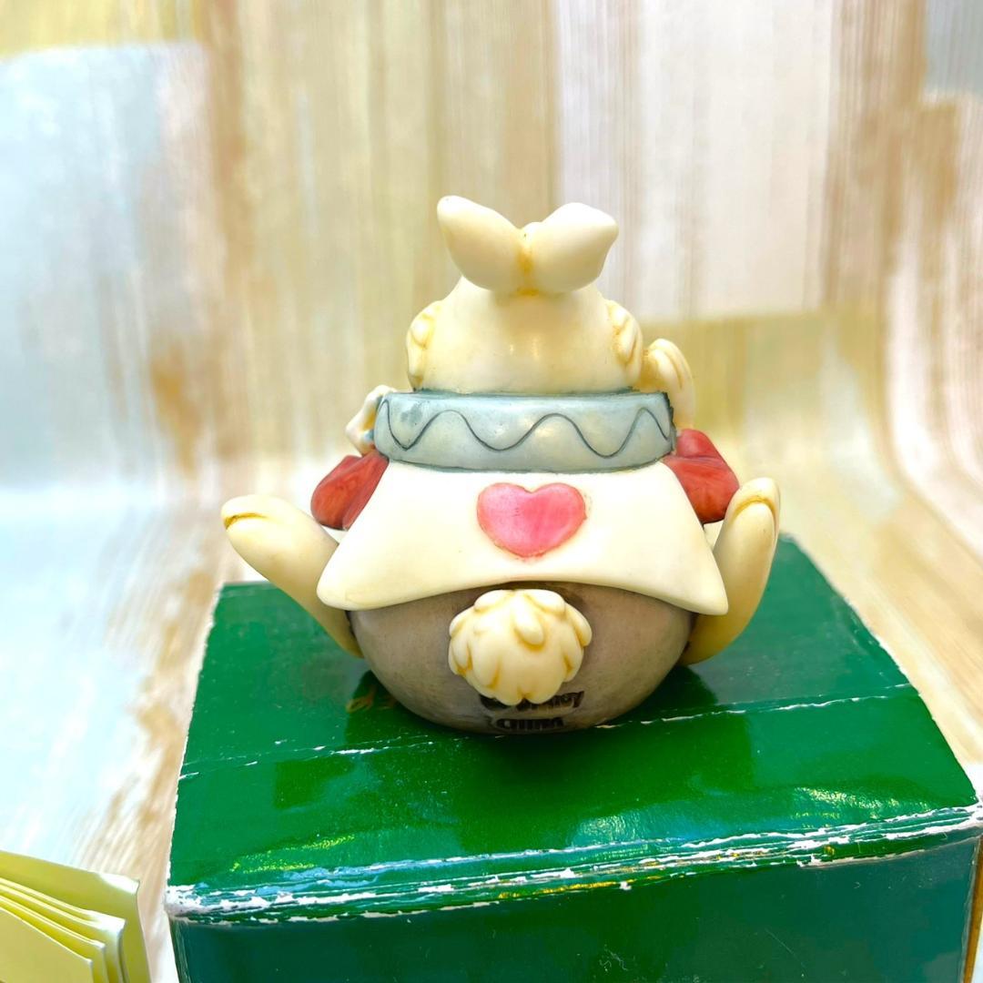 1500体限定 廃版★不思議の国のアリス 白うさぎ 白兎 小物入れ フィギュア