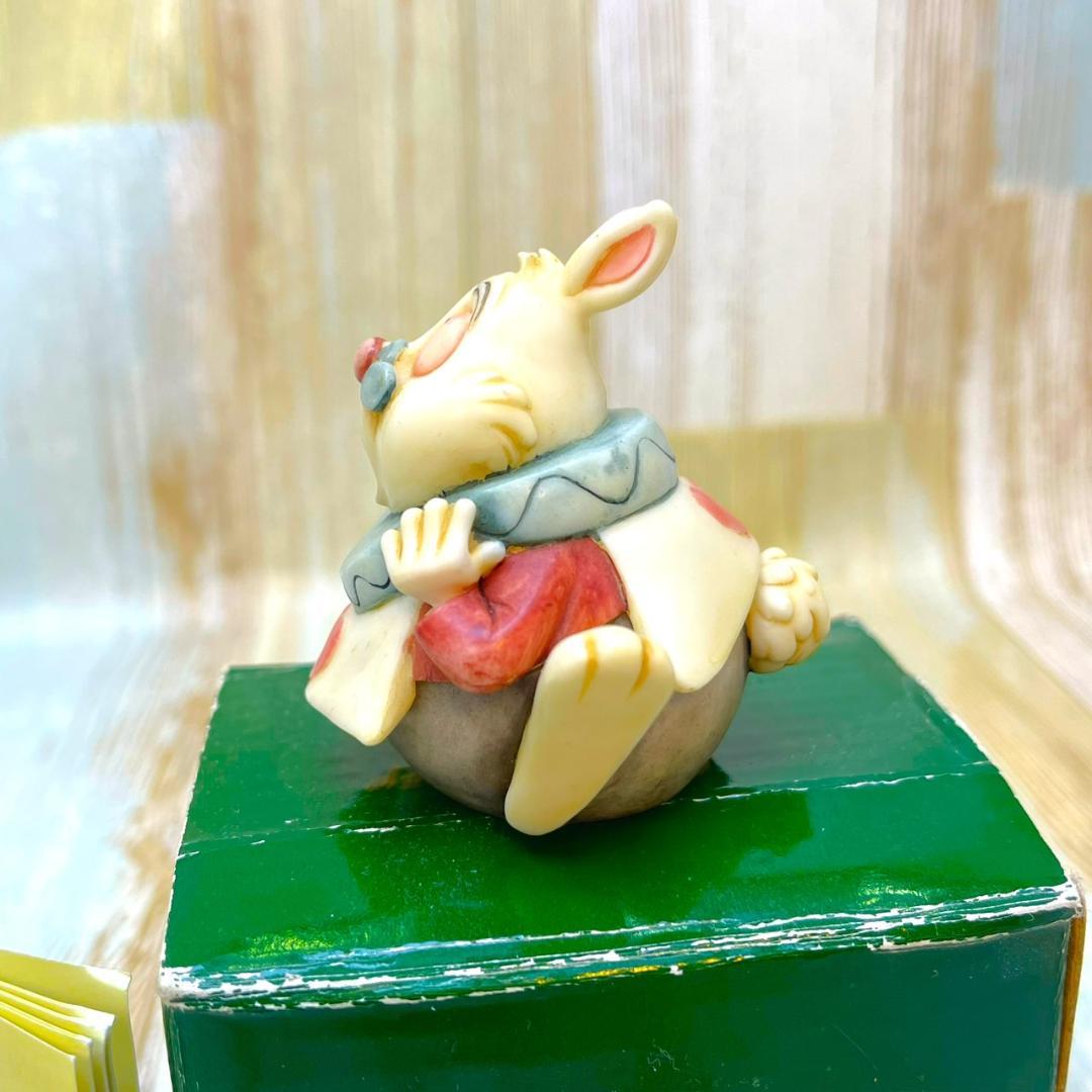 1500体限定 廃版★不思議の国のアリス 白うさぎ 白兎 小物入れ フィギュア