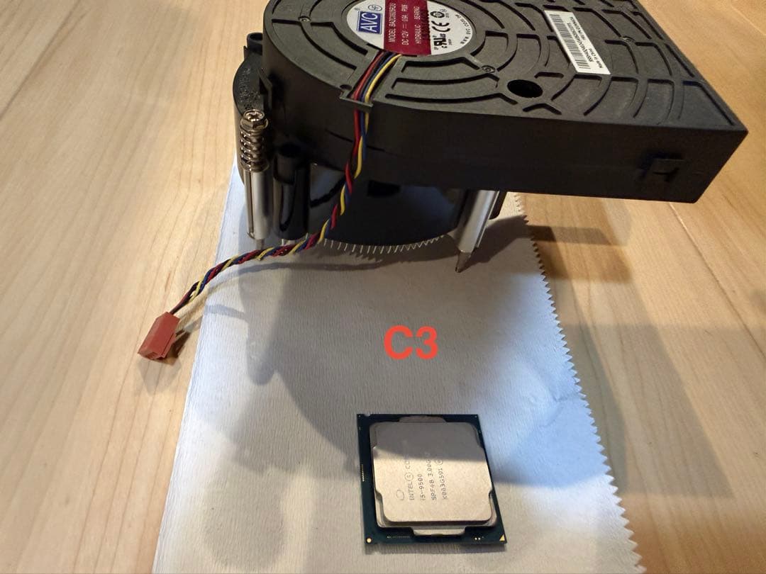 C3美品！Intel Core i5-9500 3GHz + AVC冷却ファン！