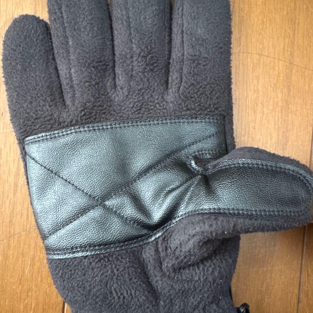 シュプリーム　ノースフェイス　手袋　フリース　グローブ　黒　ブラック