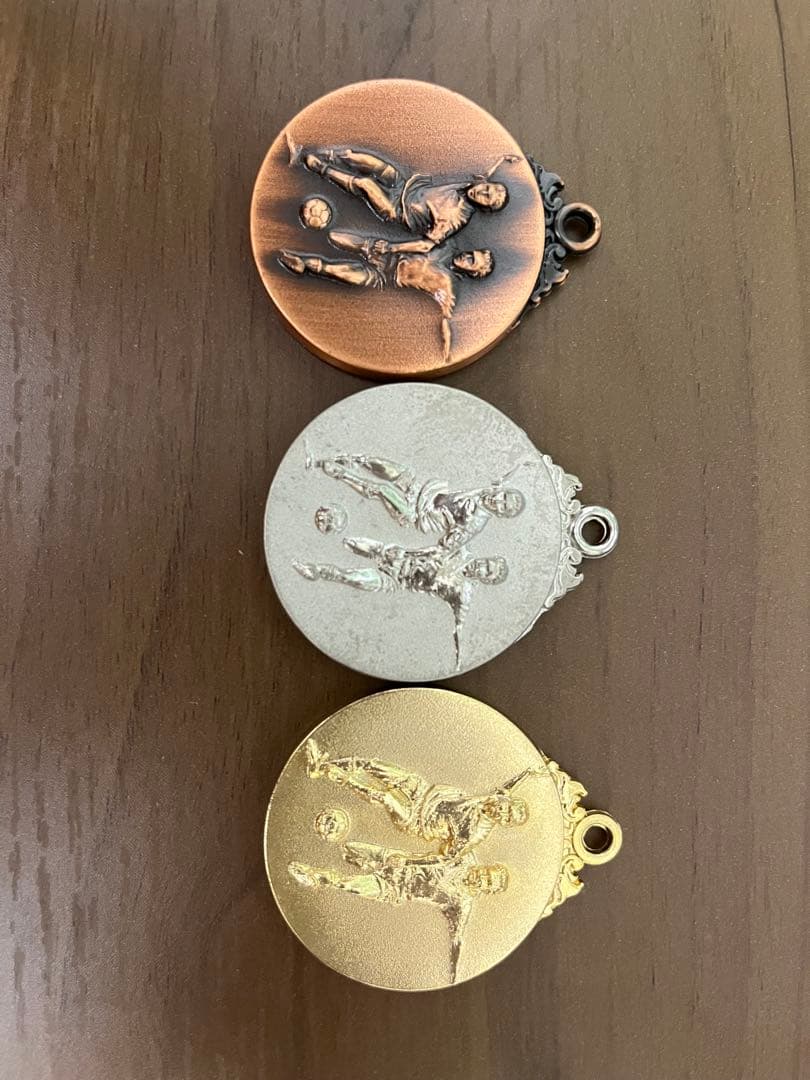 金銀銅　サッカーメダル